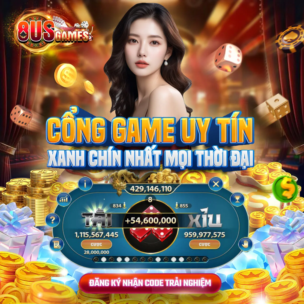 Casino trực tuyến - Sản phẩm game đổi thưởng 8us nổi bật