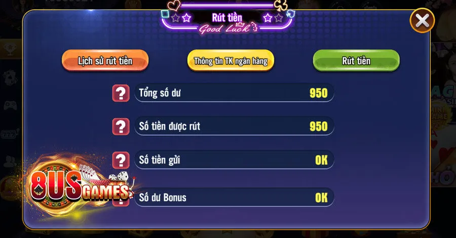 8US 🎖️ Link Tải Game 8US Cho IOS/Android Mới Nhất 2025 409 Hướng dẫn thao tác rút tiền tại 8us