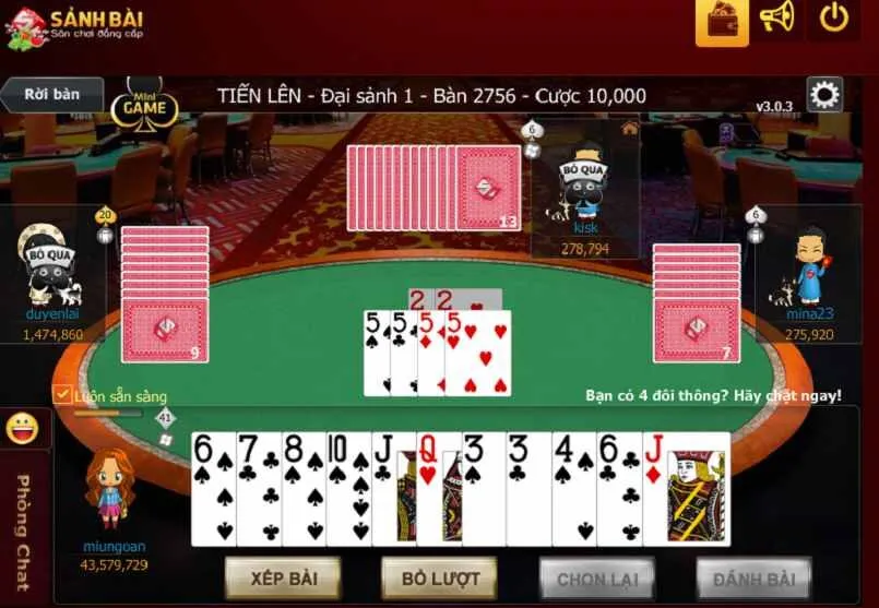 Cách chơi trong ván đánh Liêng