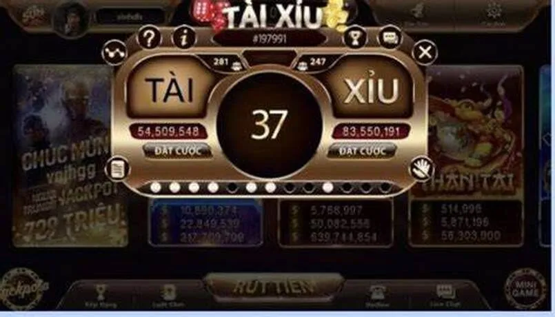 Game Tài Xỉu Rút Tiền Mặt Và Cách Chơi Cho Hiệu Quả Nhất 3 Giao diện chính của con game Tài Xỉu